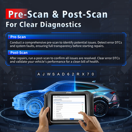 D9MAX Pre Scan Post Scan For Clear Diagnostics