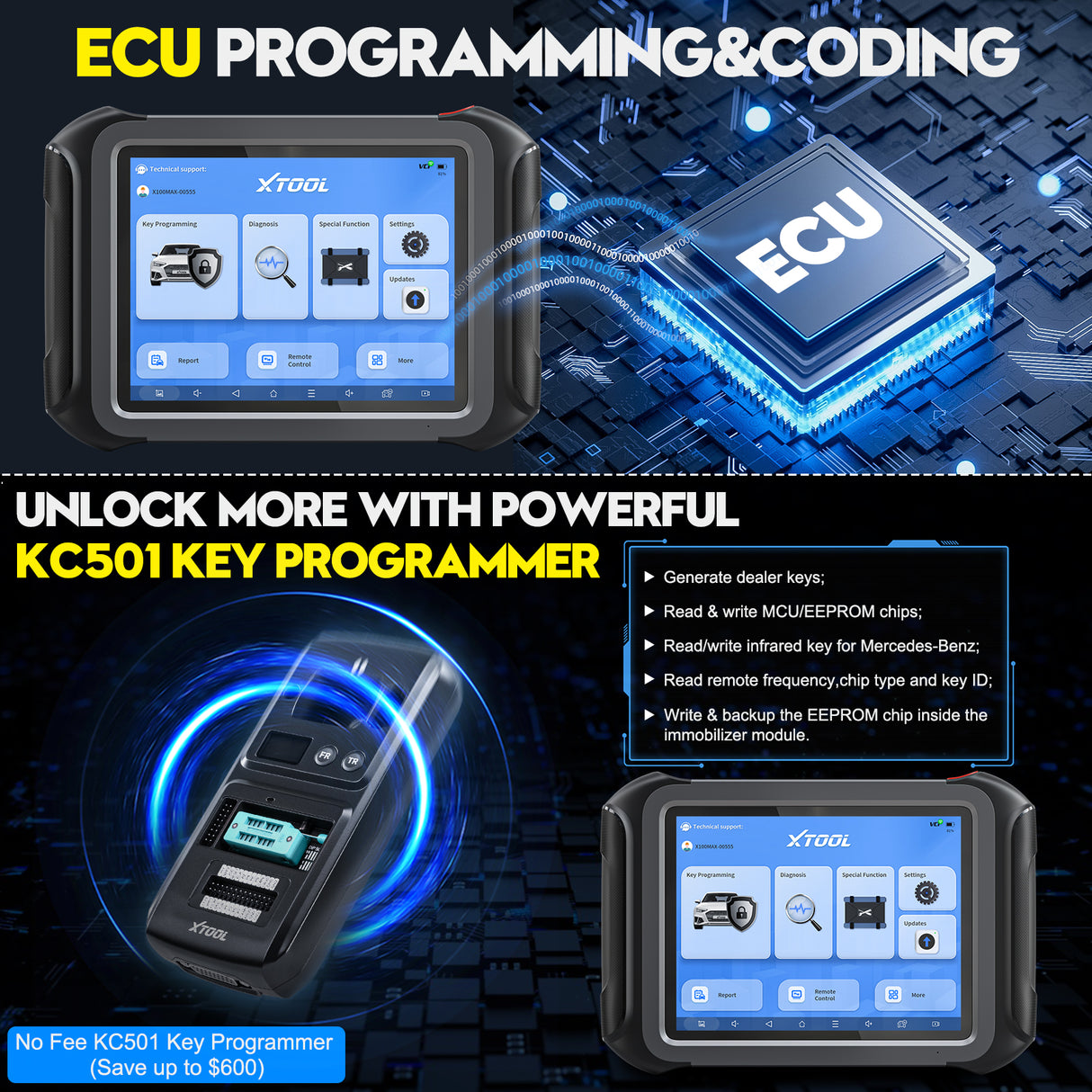 X100MAX ecu programming and coding