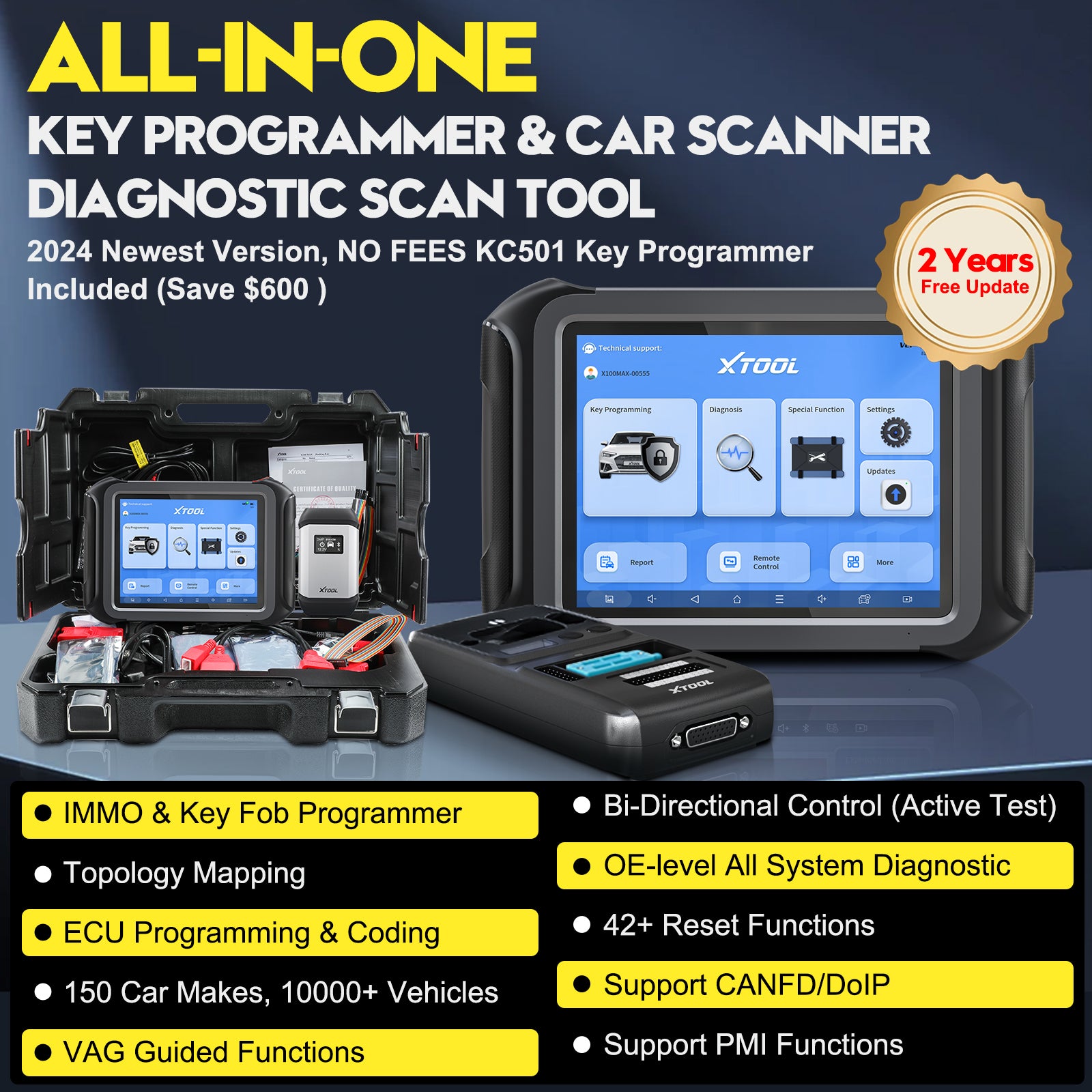 X100MAX key programmer car scanner diagnostic scan tool