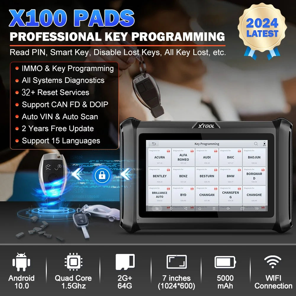 X100PADS PROFESSIONAL KEY PROGRAMMING