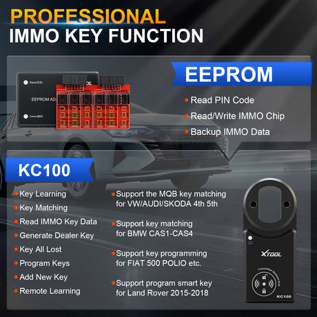 The X100 PAD3 V2.0 with Professional Immobilizer Key Functionality