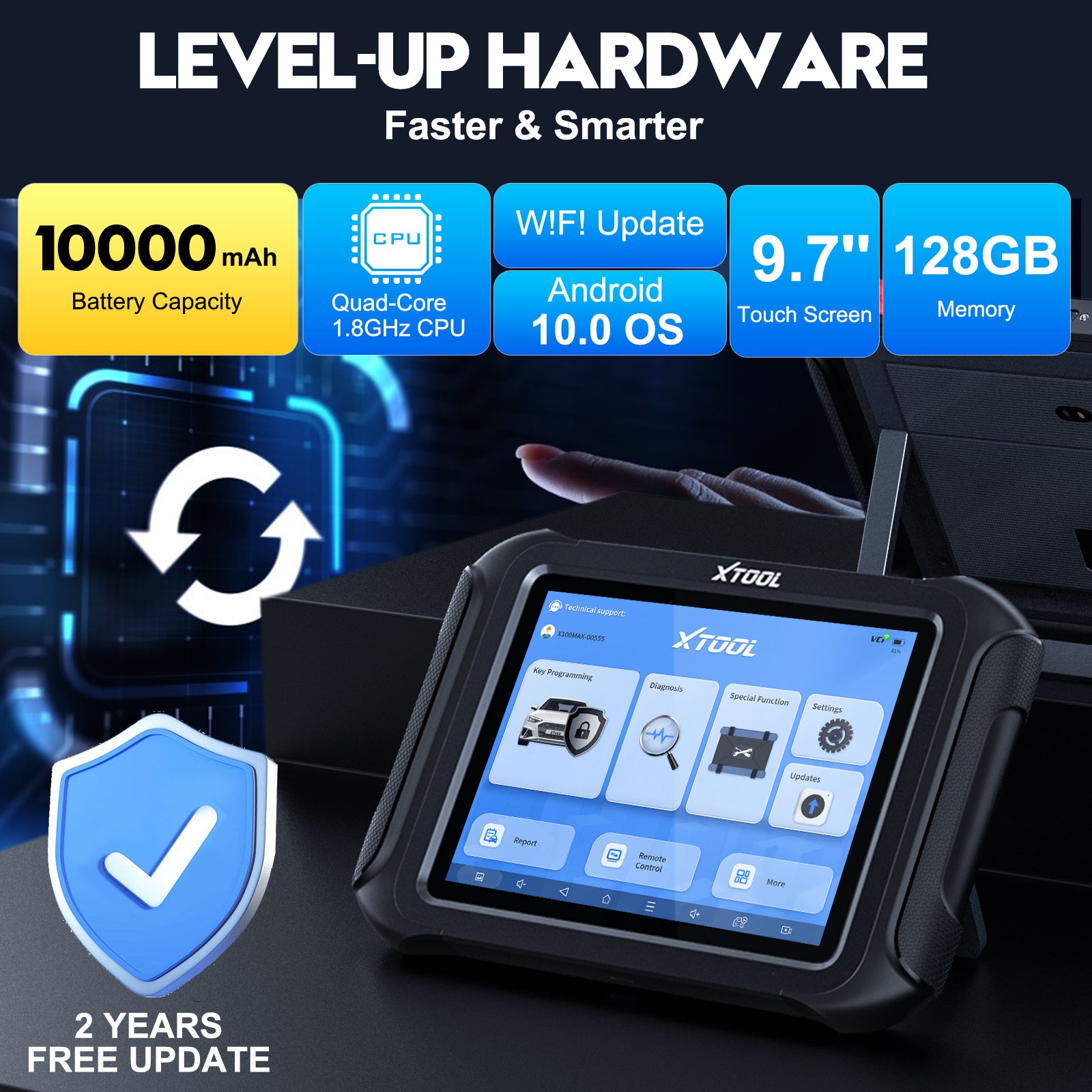 X100max level up hardware