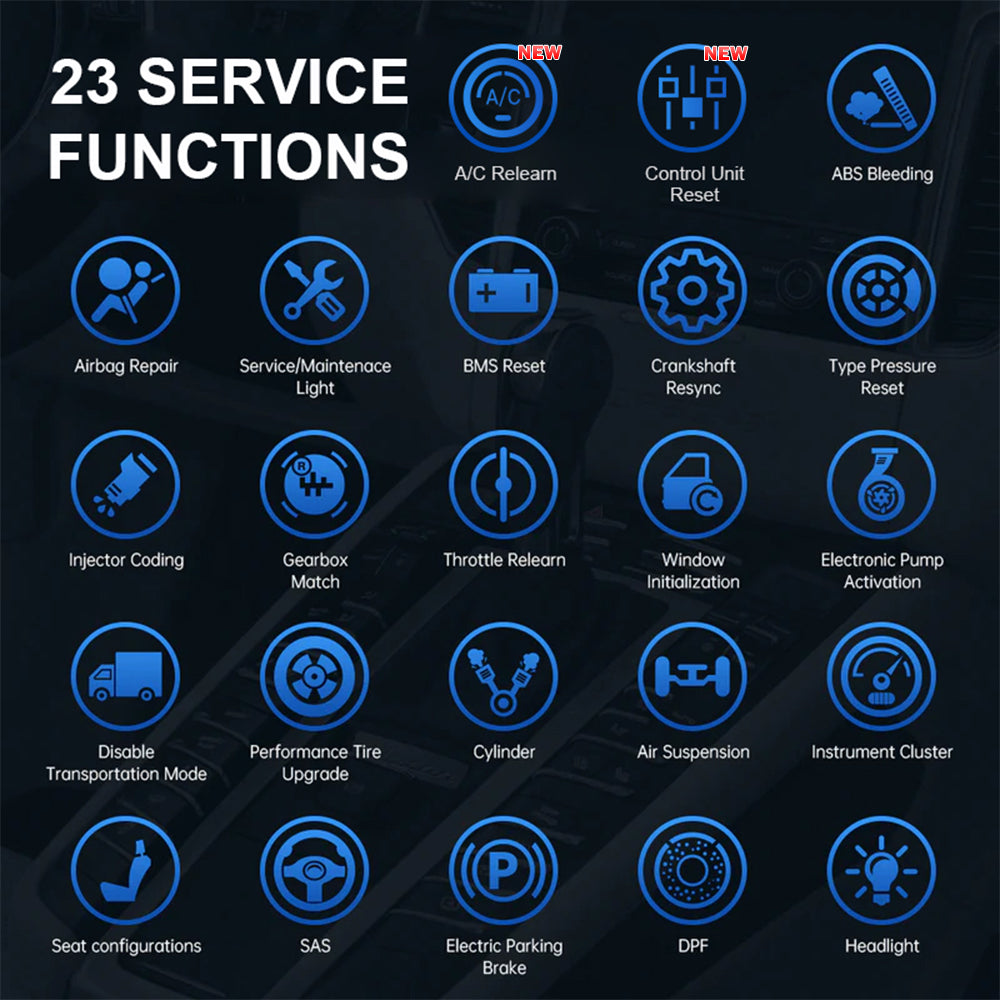 XTOOL A30M BT Connection OBD2 Scanner-23 service functions