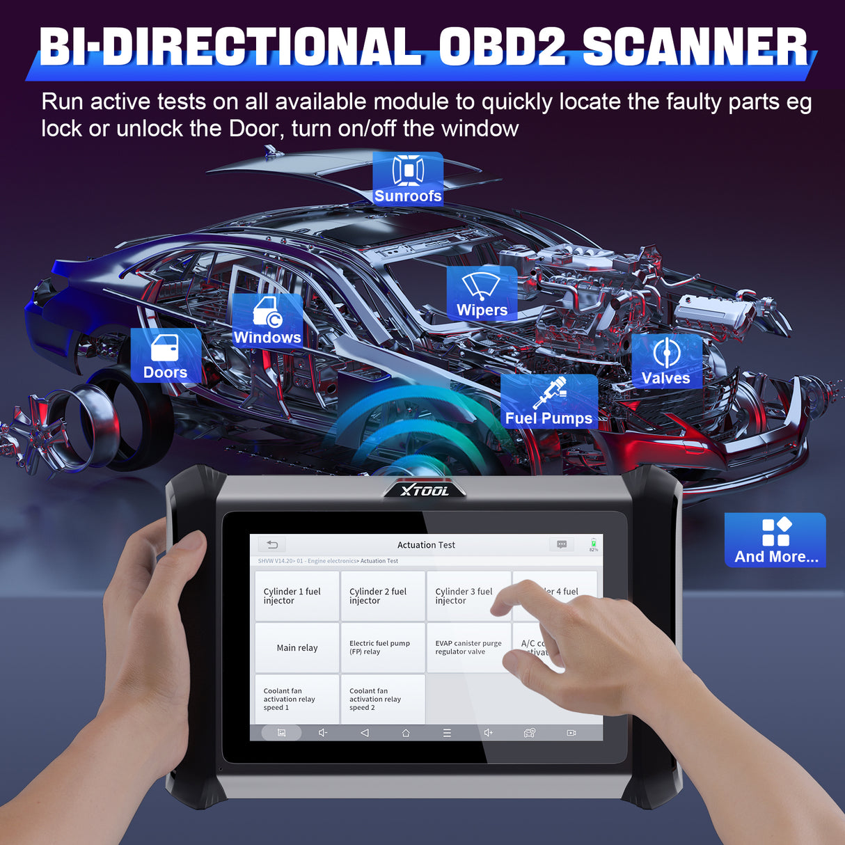 XTOOL D7W bidirectional obd2 scanner