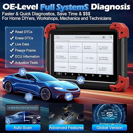 XTOOL D7 OE-Level Full SystemS Diagnosis