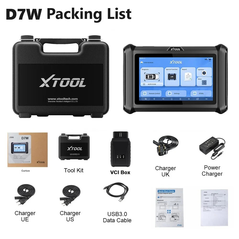 XTOOL D7 Packing list 