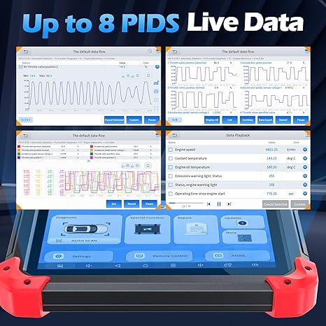 XTOOL D7 Up to 8 PIDS Live Data