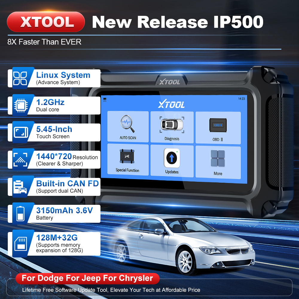 XTOOL IP500-DJC For Chrysler/Jeep/Dodge 