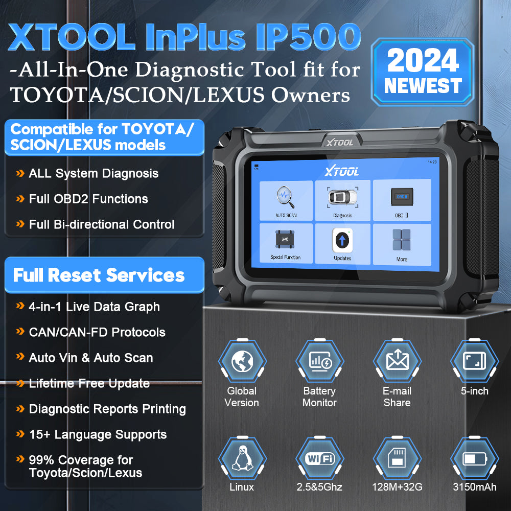 XTOOL IP500-TLS FOR TOYOTA/LEXUS/SCIONE -All-In-One Diagnostic Tool 