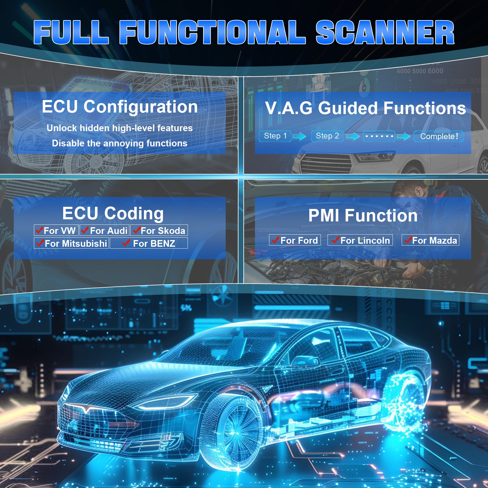 XTOOL IP919 PRO FULL FUNCTIONAL SCANNER