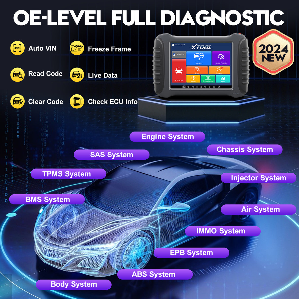 Xtool_A80_BT_Scanner_full_diagnostic