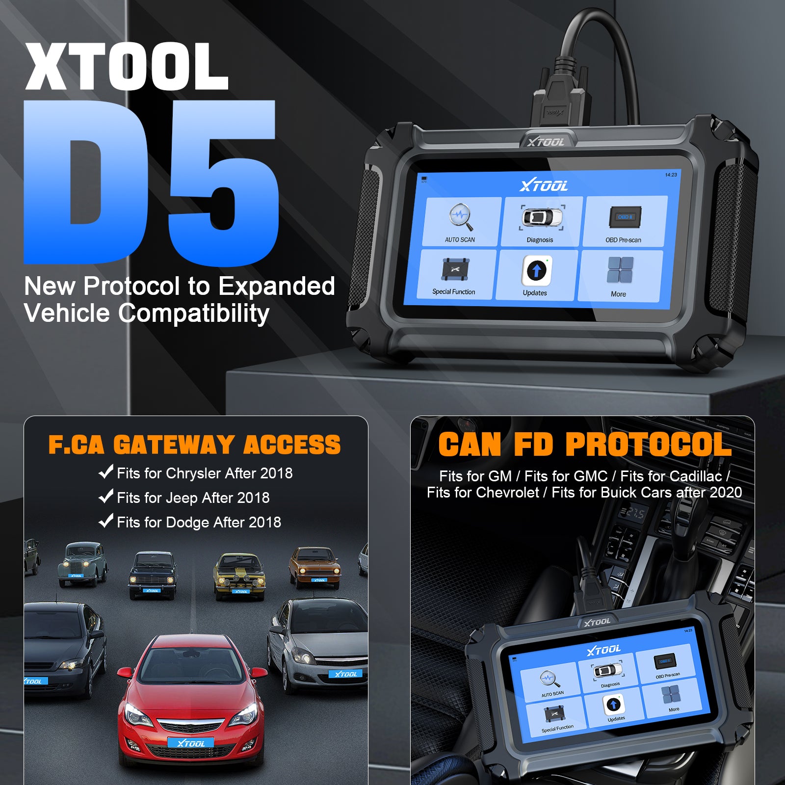 Xtool D5 New Protocol to Expanded Vehicle Compatibility