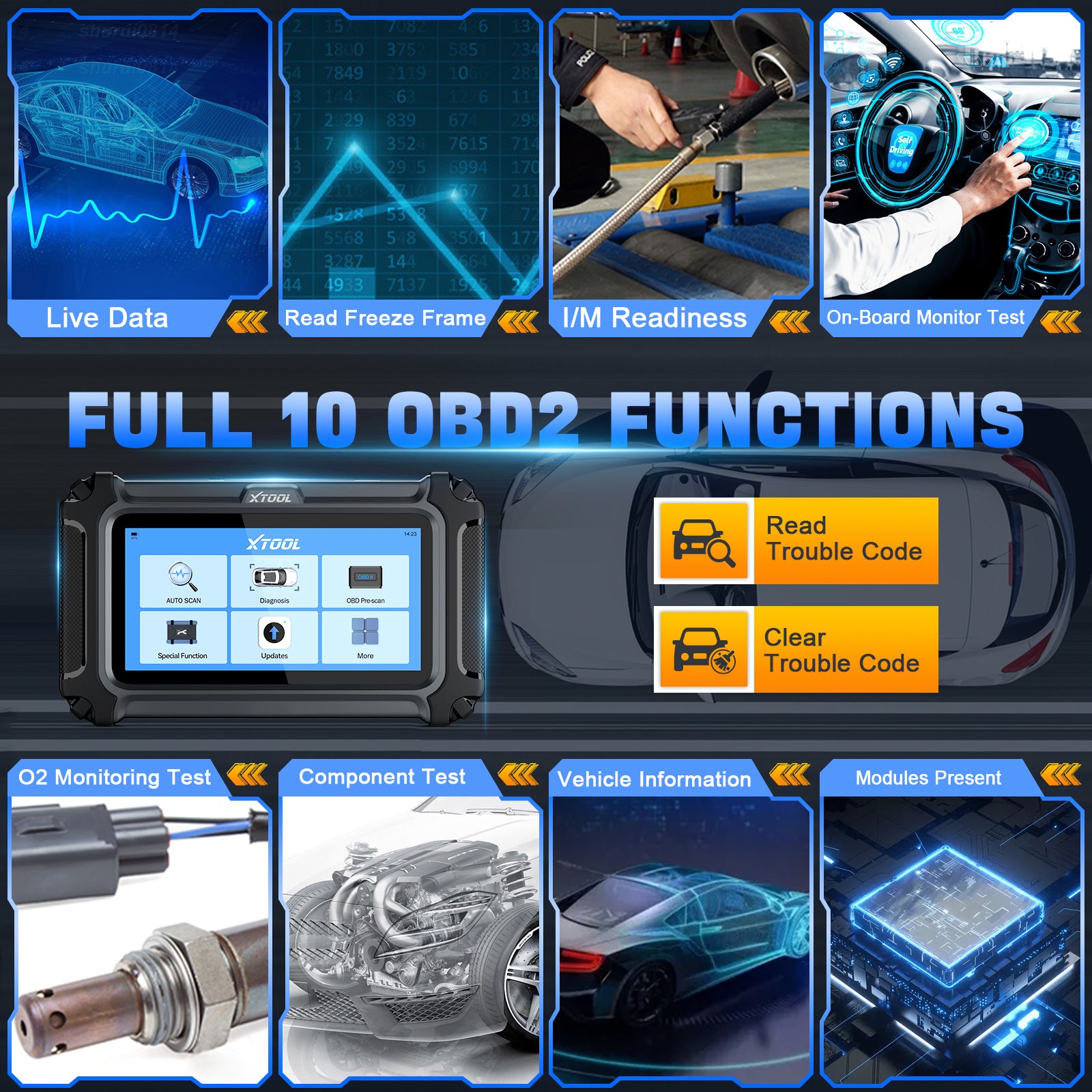 Xtool D5 full 10 obd2 functions