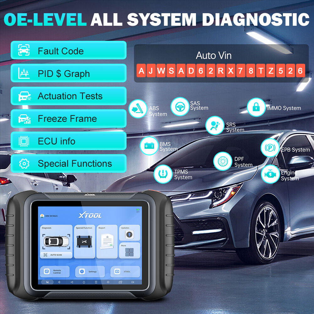 Xtool D8W all seytem diagnostic