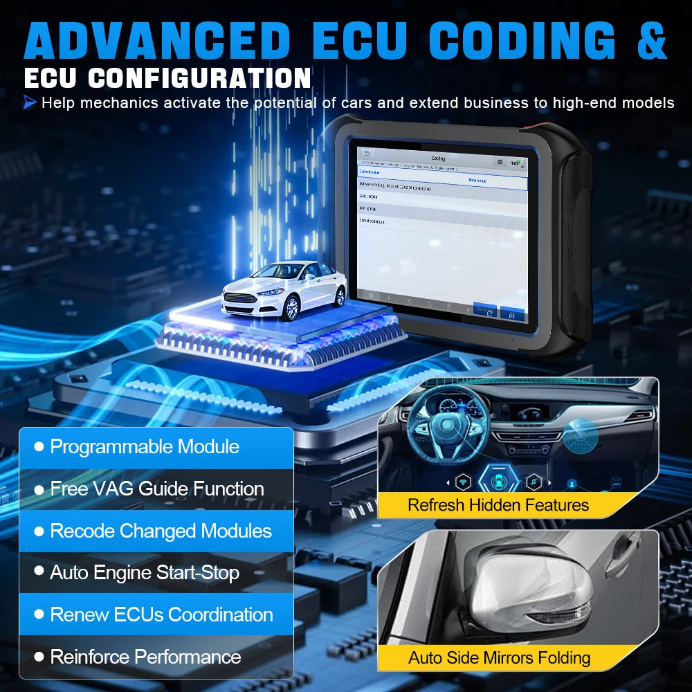 Xtool D9S ADVANCED ECU CODING and ECU CONFIGURATION