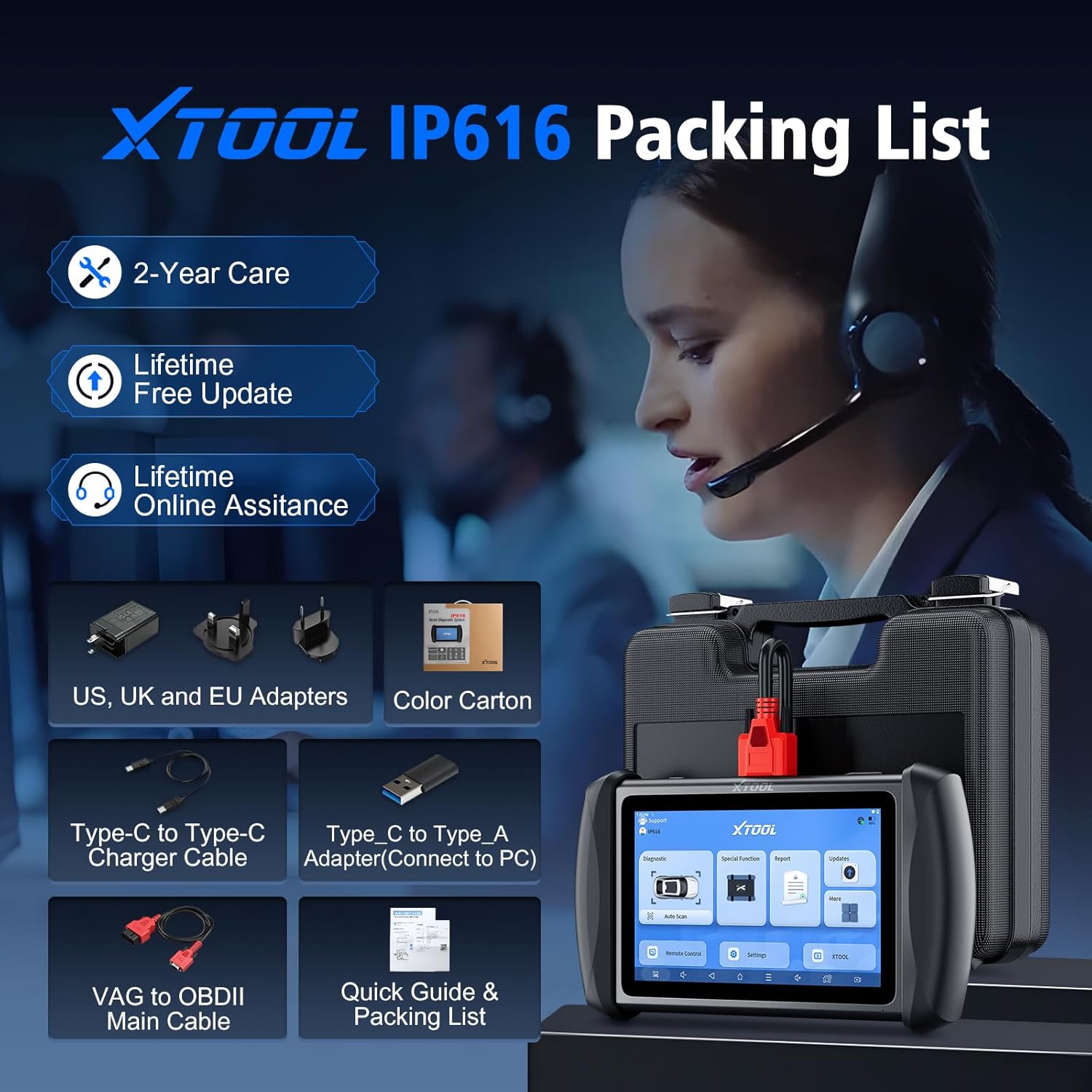 Xtool IP616 Packing List