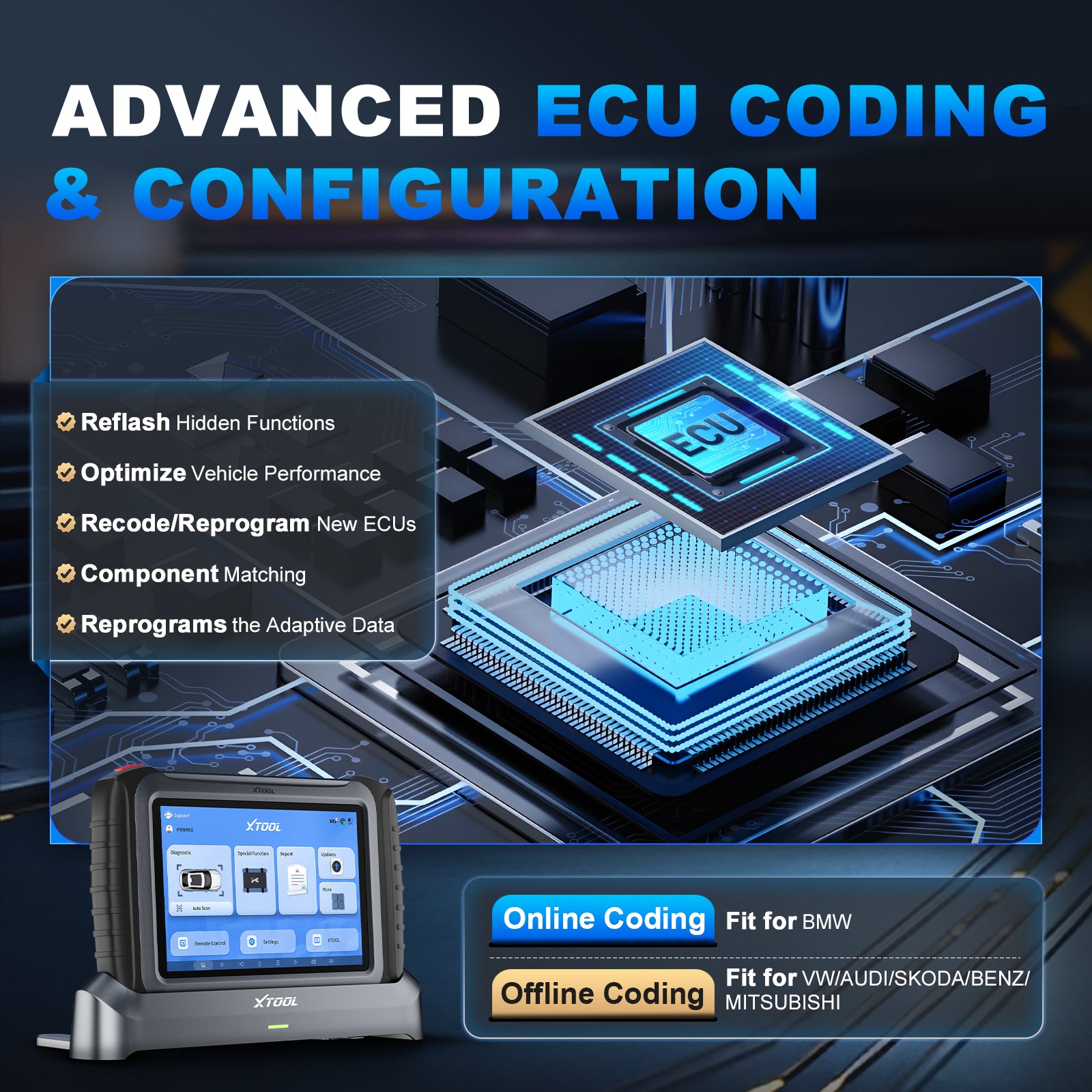 Xtool ip919 max advanced ecu coding and configuration