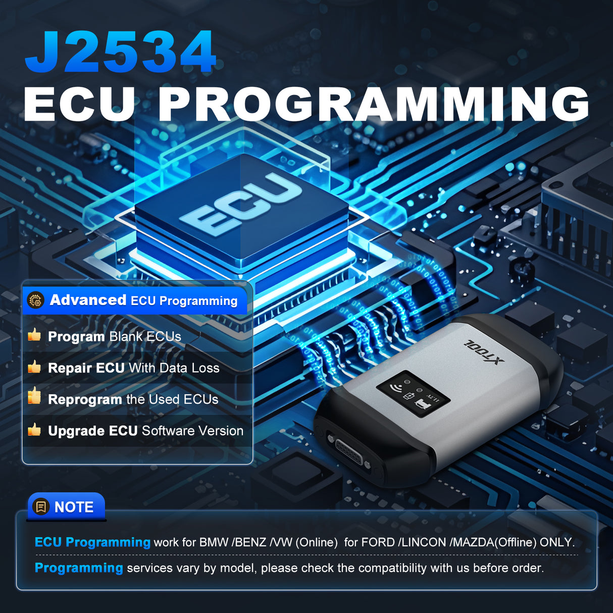 Xtool ip919 max with j2534 ecu programming