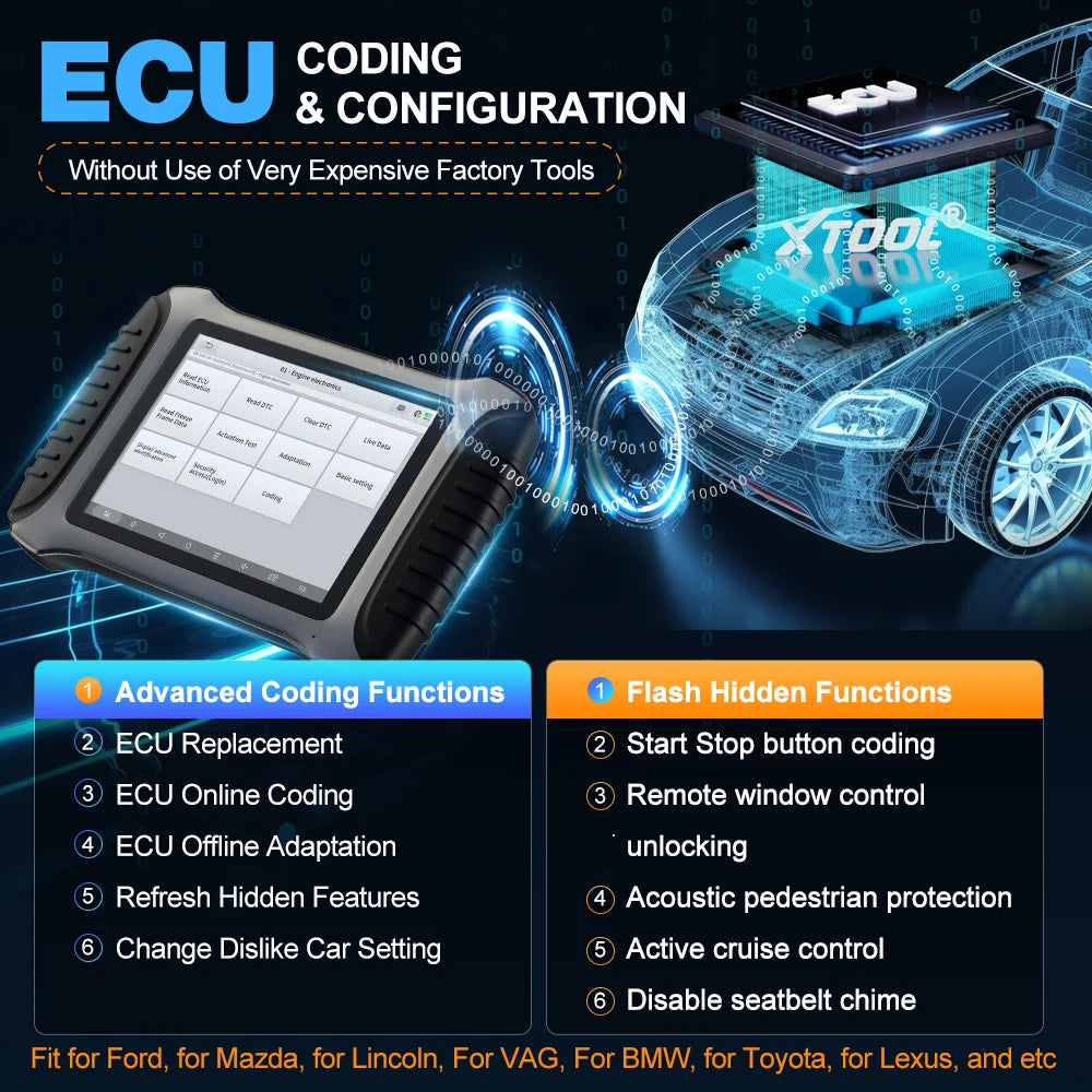  xtool inplus IP900S ECU coding and configuration